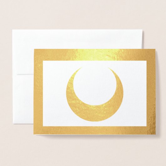 Foil Crescent Moon Folienkarte (Vorderseite mit Umschlag)
