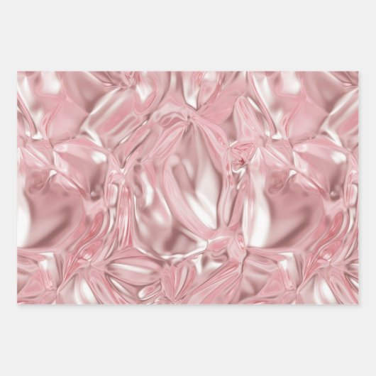 Foil Crinkle Pattern Geschenkpapier Set (Vorderseite 3)