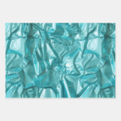Foil Crinkle Pattern Geschenkpapier Set (Vorderseite 3)