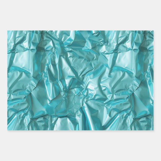 Foil Crinkle Pattern Geschenkpapier Set (Vorderseite 3)