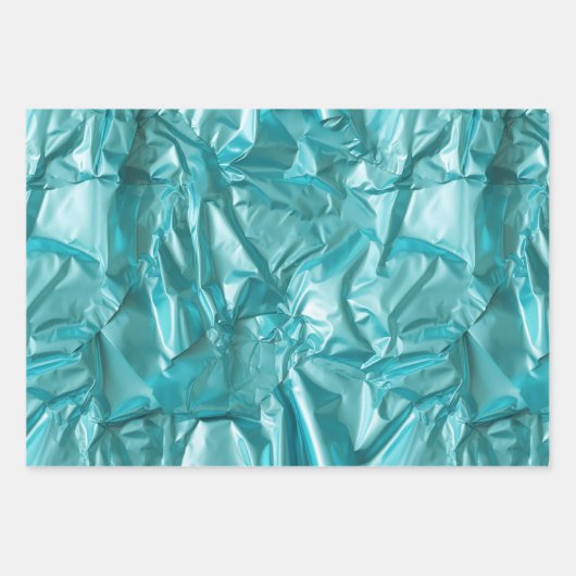 Foil Crinkle Pattern Geschenkpapier Set (Vorderseite 2)