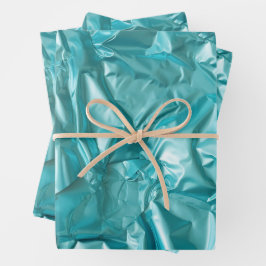Foil Crinkle Pattern Geschenkpapier Set