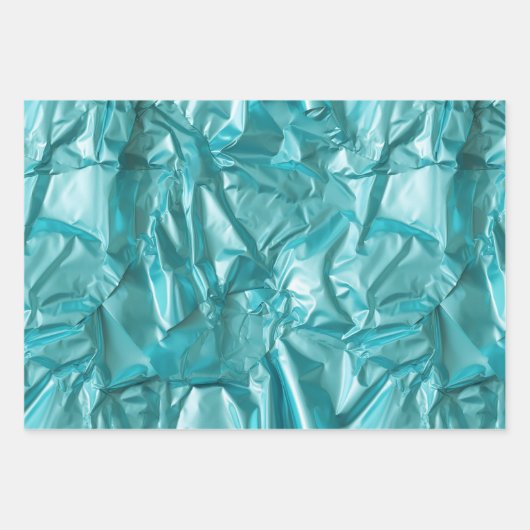 Foil Crinkle Pattern Geschenkpapier Set (Vorderseite)