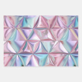 Foil Crinkle Pattern Geschenkpapier Set (Vorderseite 3)