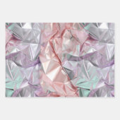 Foil Crinkle Pattern Geschenkpapier Set (Vorderseite)