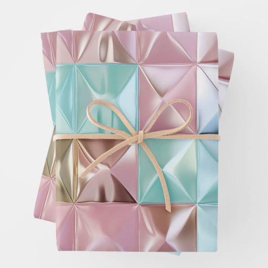 Foil Crinkle Pattern Geschenkpapier Set (Beispiel)