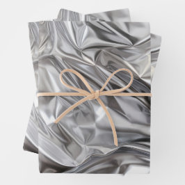 Foil Crinkle Pattern Geschenkpapier Set