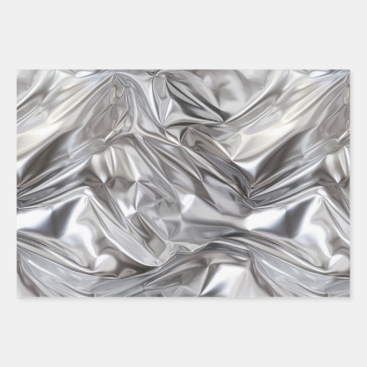 Foil Crinkle Pattern Geschenkpapier Set (Vorderseite)