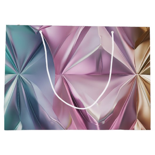Foil Crinkle Pattern Große Geschenktüte (Rückseite)