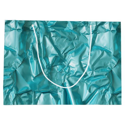Foil Crinkle Pattern Große Geschenktüte (Rückseite)