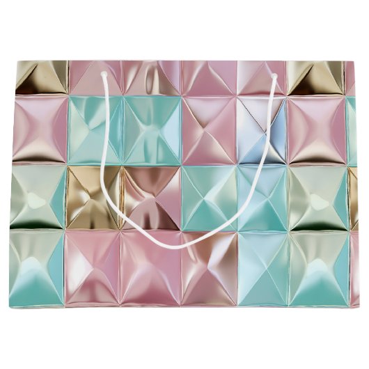 Foil Crinkle Pattern Große Geschenktüte (Vorderseite)