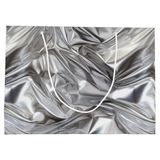 Foil Crinkle Pattern Große Geschenktüte (Rückseite)