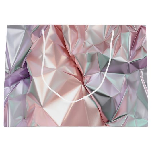 Foil Crinkle Pattern Große Geschenktüte (Vorderseite)