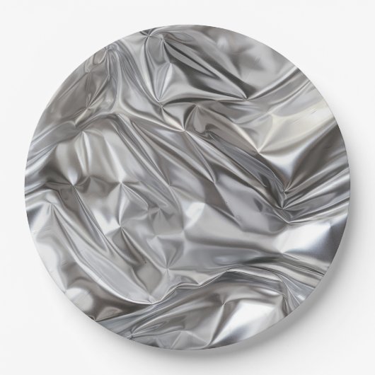 Foil Crinkle Pattern Pappteller (Vorderseite)