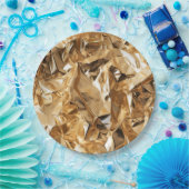 Foil Crinkle Pattern Pappteller (Party)