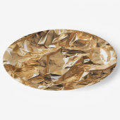 Foil Crinkle Pattern Pappteller (Schrägansicht)