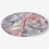 Foil Crinkle Pattern Pappteller (Schrägansicht)