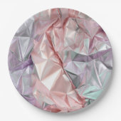 Foil Crinkle Pattern Pappteller (Vorderseite)