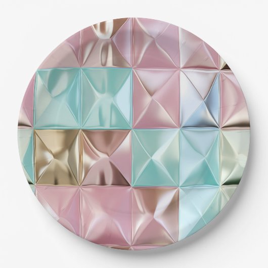 Foil Crinkle Pattern Pappteller (Vorderseite)