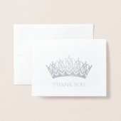 Foil Crown Danke Karte (Vorderseite mit Umschlag)