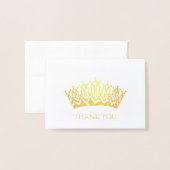 Foil Crown Mini Card Folienkarte (Vorderseite mit Umschlag)