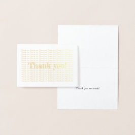 Foil Danke Card Folienkarte