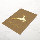 Foil Deer Christmas Card Folien Feiertagskarte (Gedreht)