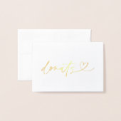Foil Donuts Food Label Wedding Table Card Folienkarte (Vorderseite mit Umschlag)
