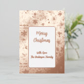 Foil Doodle Christmas Folien Feiertagskarte (Stehend vorne)