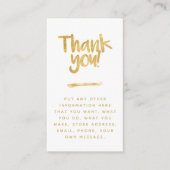 Foil-Effekt danke einfügen Karte soziale Links (Vorderseite)