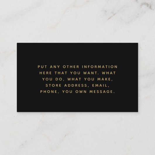 Foil Effekt Herz Social Links Karte für Bestellung (Rückseite)