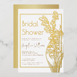 Foil Einladung Brautdusche.