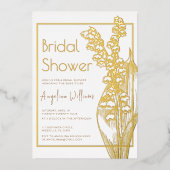 Foil Einladung Brautdusche. (Vorderseite)