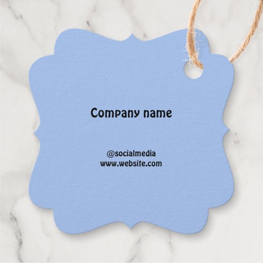 Foil Favor Tag (Rückseite)