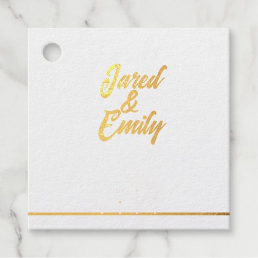 Foil Favor Tag (Vorderseite)