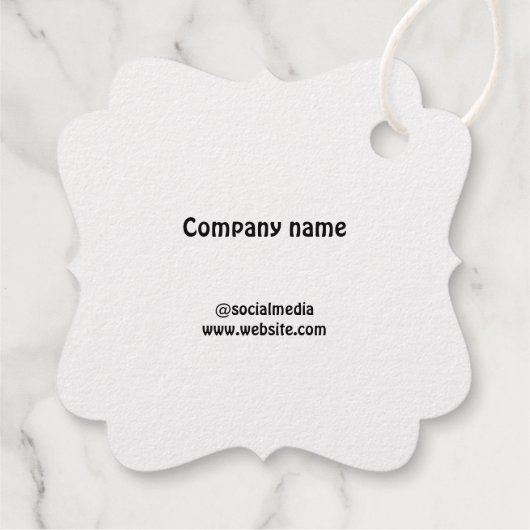 Foil Favor Tag (Rückseite)