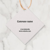 Foil Favor Tag (Rückseite)