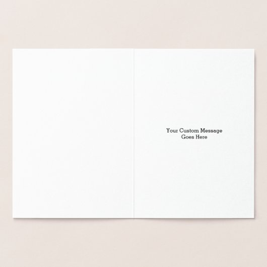 Foil Fishing Happy Birthday Custom Card Folienkarte (Innenseite)