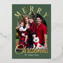 Foil Foto Christmas Card