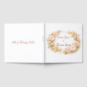 Foil Gästebuch Sanfte rosa Rosen (Voll)
