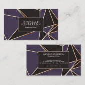 Foil Geometric Abstrakt Visitenkarte (Vorne/Hinten)