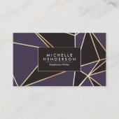 Foil Geometric Abstrakt Visitenkarte (Vorderseite)