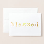 Foil gesegnete Ahorn Blätter Erntedank Gruß Folienkarte (Vorderseite mit Umschlag)