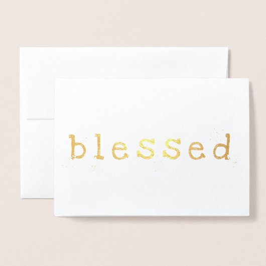 Foil gesegnete Ahorn Blätter Erntedank Gruß Folienkarte (Vorderseite mit Umschlag)