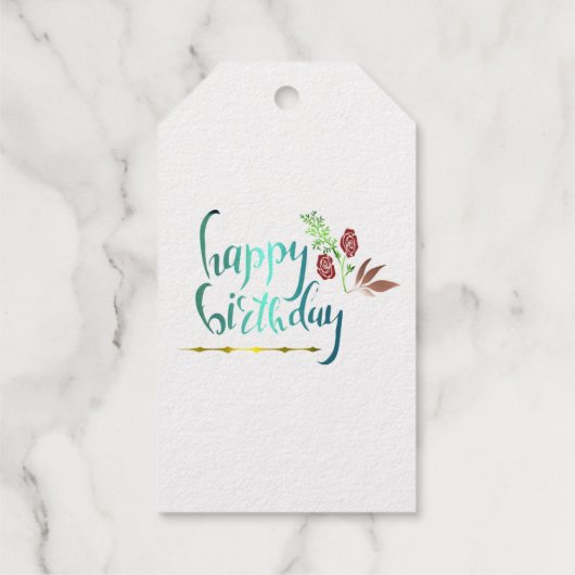 Foil Gift Tag Geschenkanhänger (Rückseite)