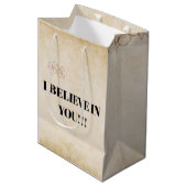 Foil Gift Tag Mittlere Geschenktüte (Vorderseite Schrägansicht)