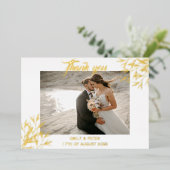 Foil gold Hochzeit danke Ihnen Einladung (Stehend vorne)