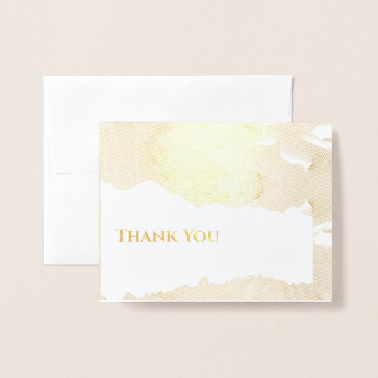 Foil Gold oder Silver Floral Gruß Folienkarte (Vorderseite mit Umschlag)