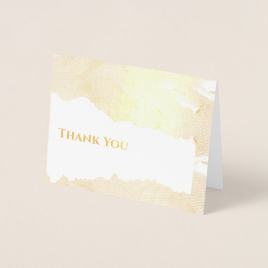 Foil Gold oder Silver Floral Gruß Folienkarte (Vorderseite)