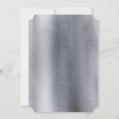 Foil-Gold-Silver-Brass Couple Dusche Einladung (Rückseite)